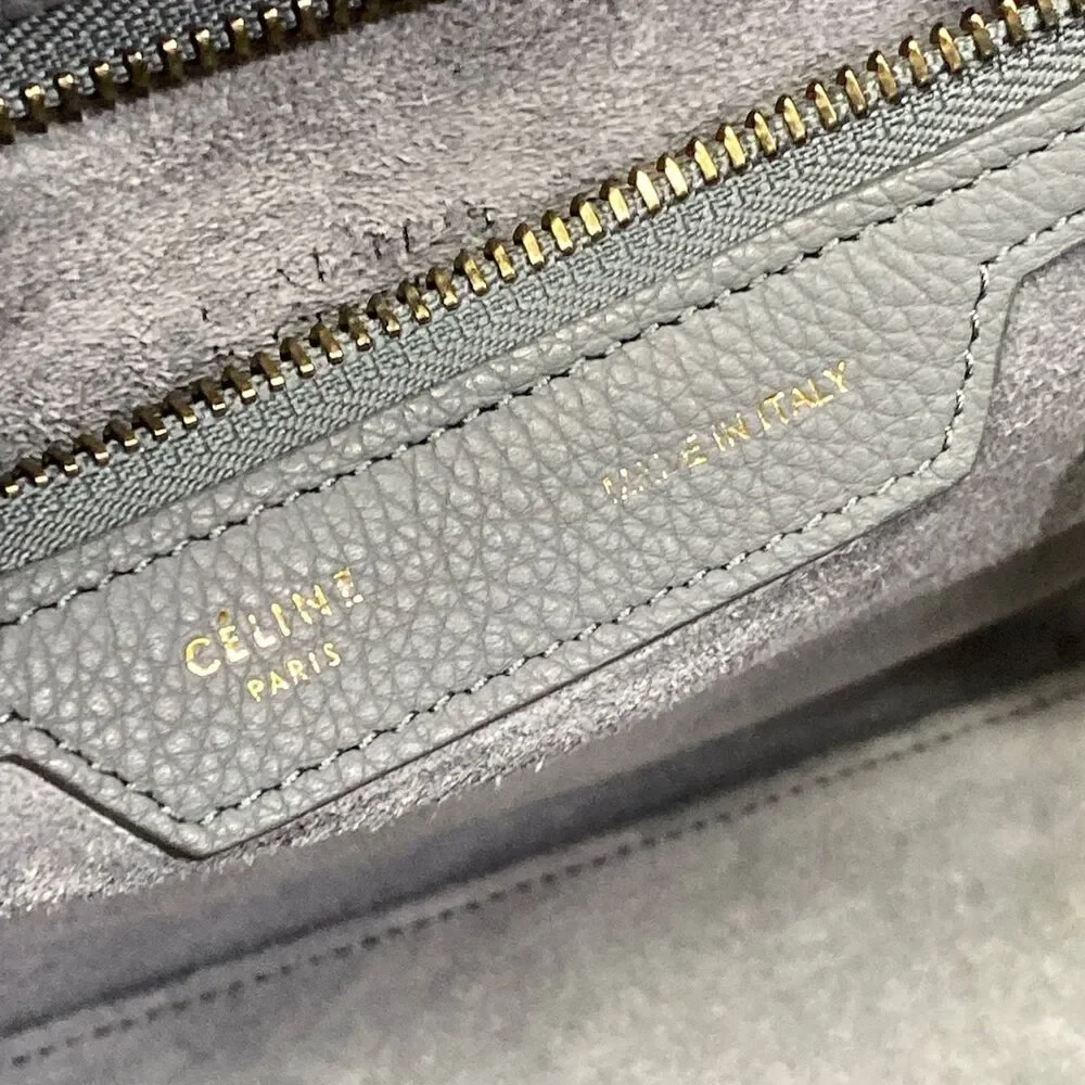 Celine Luggage Micro Shopper Handbag